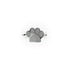 Pfote | 925er Sterlingsilber | CZ-Diamantring mit Welpenabdruck
